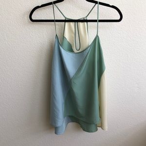 Rebecca Minkoff Flowy Cami Tri-color, Sz M
